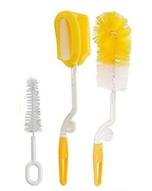 bottle cleaning brush yellow