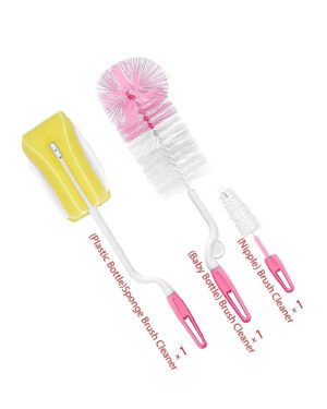 pink cleaning brush